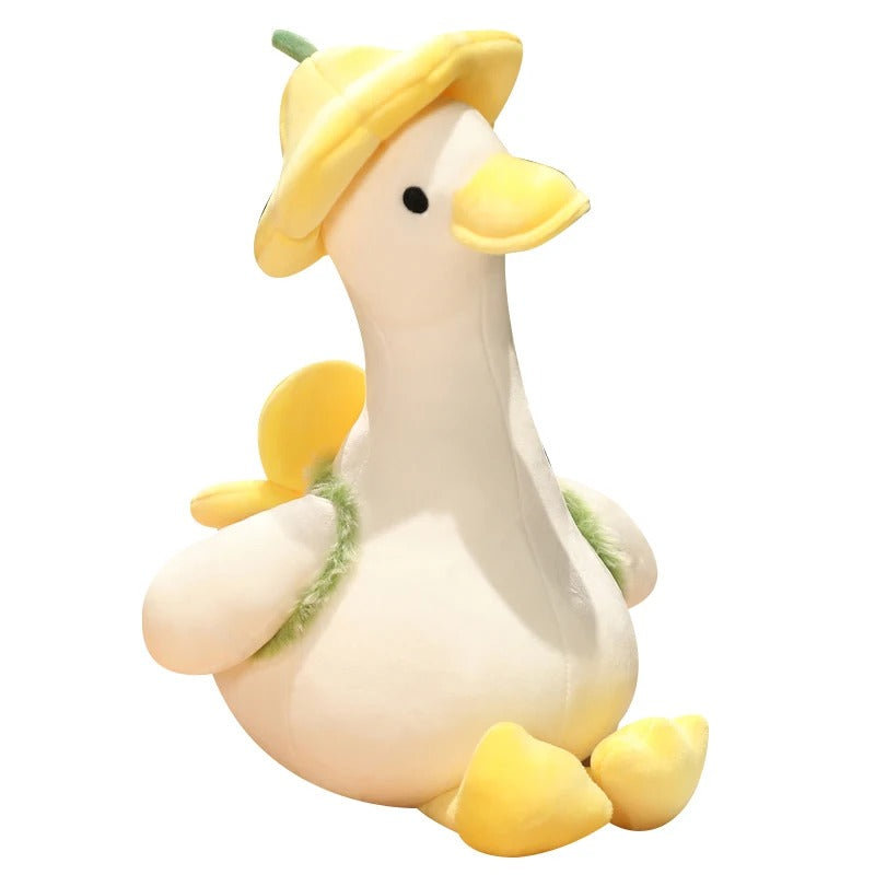 Flower Duck Plush Toy – Cute Kawaii Stuffed Animal Gift