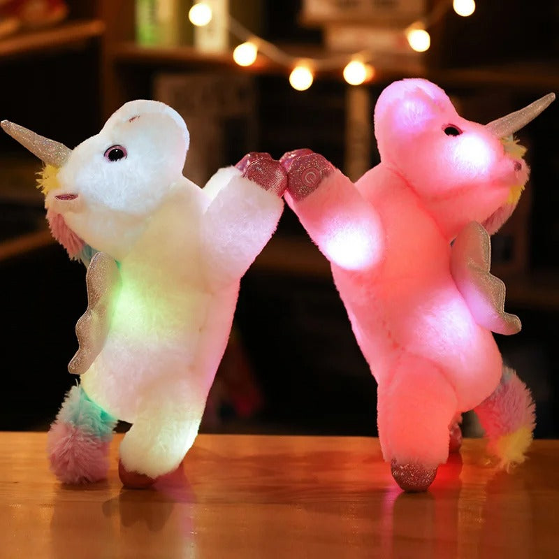 LED Unicorn Plush Toy – Glowing Soft Stuffed Animal Gift