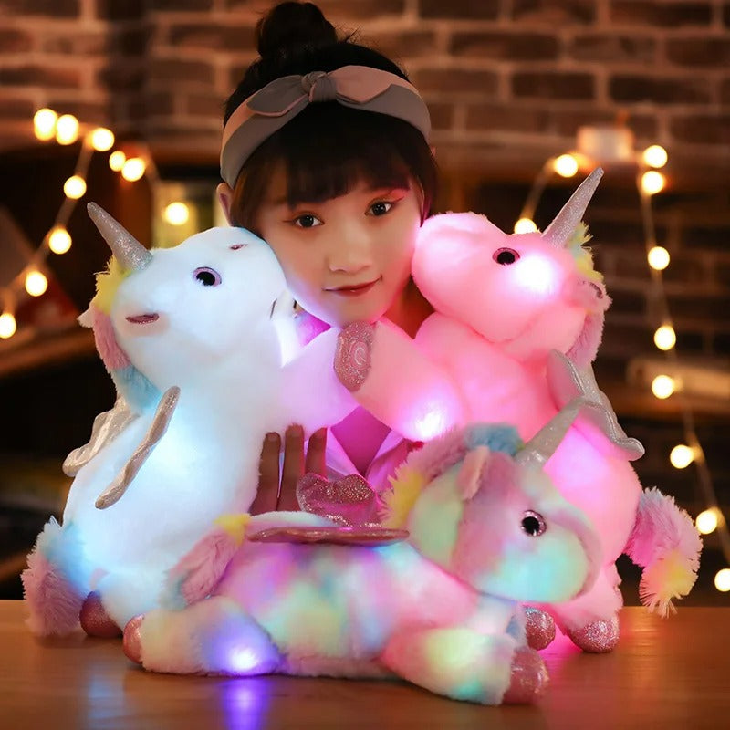 LED Unicorn Plush Toy – Glowing Soft Stuffed Animal Gift