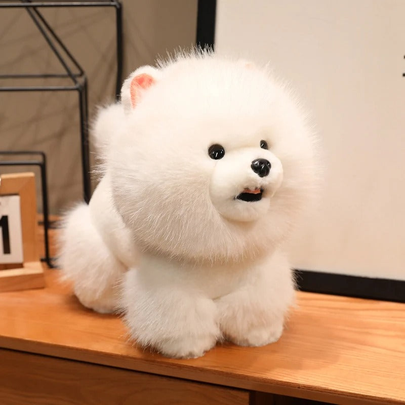 Lifelike Standing Animal Plush Toy – Dog & Lion Stuffed Doll