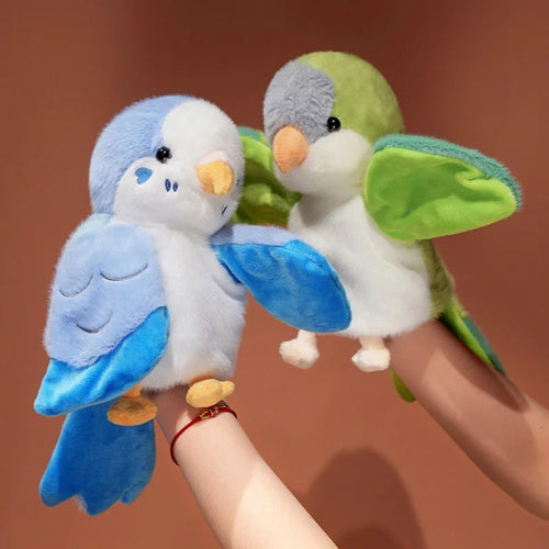 Parrot Hand Puppet Plush Toy – Soft & Funny Educational Doll