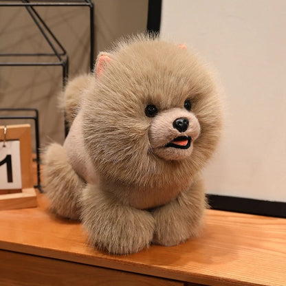 Lifelike Standing Animal Plush Toy – Dog & Lion Stuffed Doll