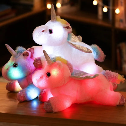 LED Unicorn Plush Toy – Glowing Soft Stuffed Animal Gift