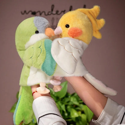 Parrot Hand Puppet Plush Toy – Soft & Funny Educational Doll
