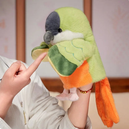 Parrot Hand Puppet Plush Toy – Soft & Funny Educational Doll