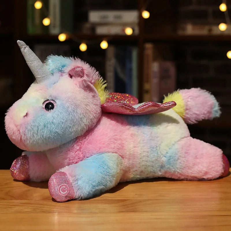 LED Unicorn Plush Toy – Glowing Soft Stuffed Animal Gift