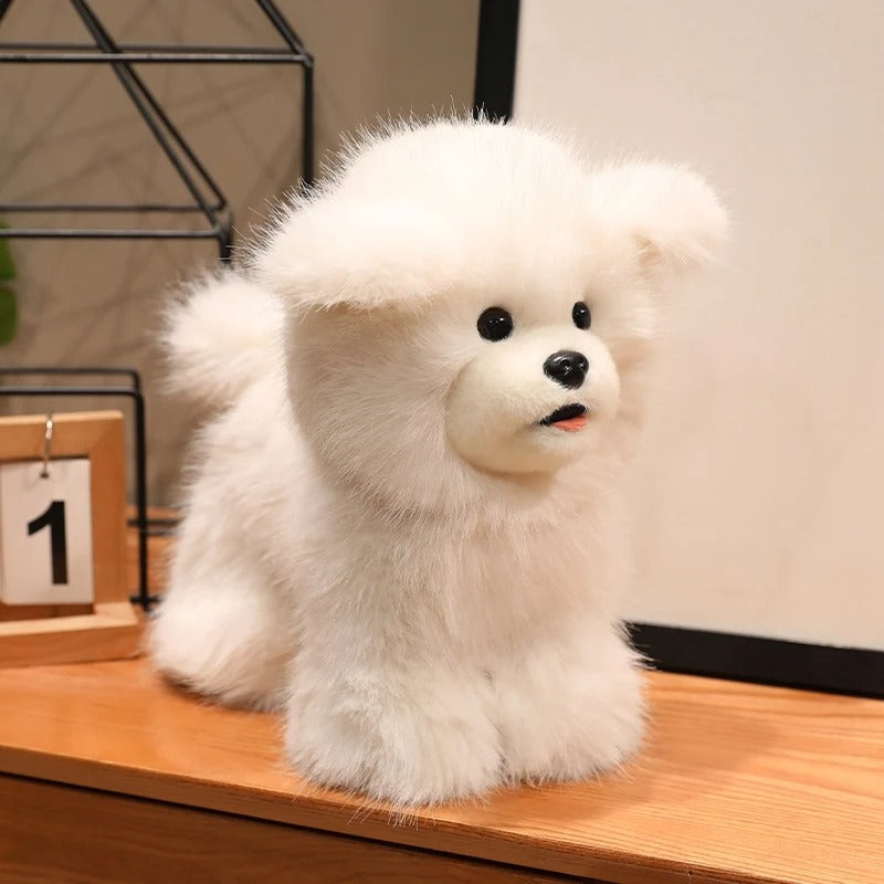 Lifelike Standing Animal Plush Toy – Dog & Lion Stuffed Doll