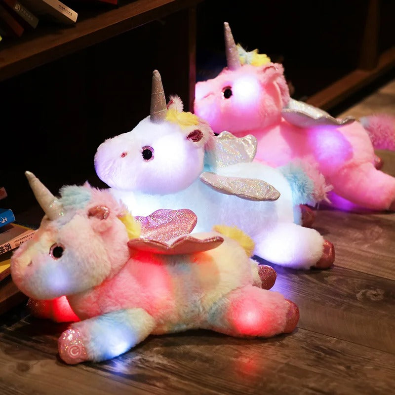 LED Unicorn Plush Toy – Glowing Soft Stuffed Animal Gift