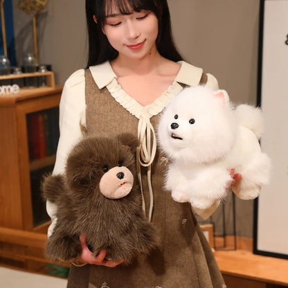 Lifelike Standing Animal Plush Toy – Dog & Lion Stuffed Doll