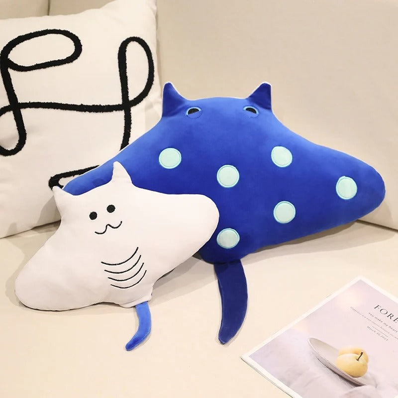 Devil Ray Plush Toy – Soft Kawaii Sea Animal Pillow
