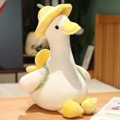 Flower Duck Plush Toy – Cute Kawaii Stuffed Animal Gift