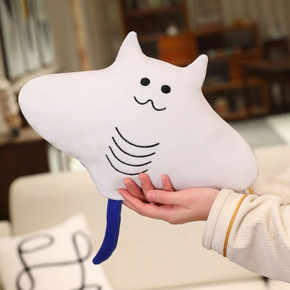 Devil Ray Plush Toy – Soft Kawaii Sea Animal Pillow