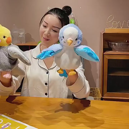 Parrot Hand Puppet Plush Toy – Soft & Funny Educational Doll