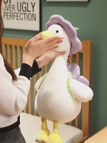 Flower Duck Plush Toy – Cute Kawaii Stuffed Animal Gift